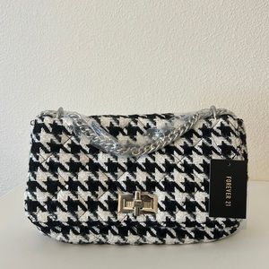 Forever 21 houndstooth handbag, NWT